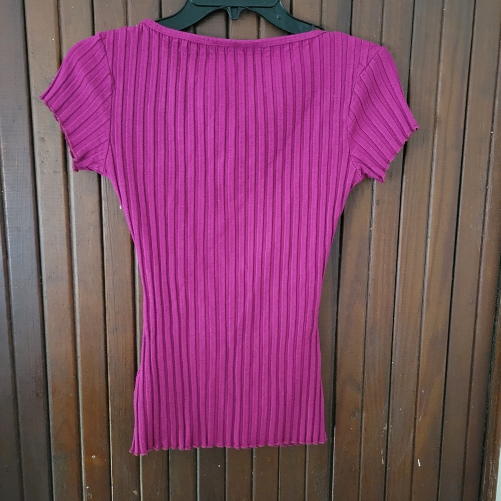 Simon Miller Pink Ribbed Top - Picture 3 of 4